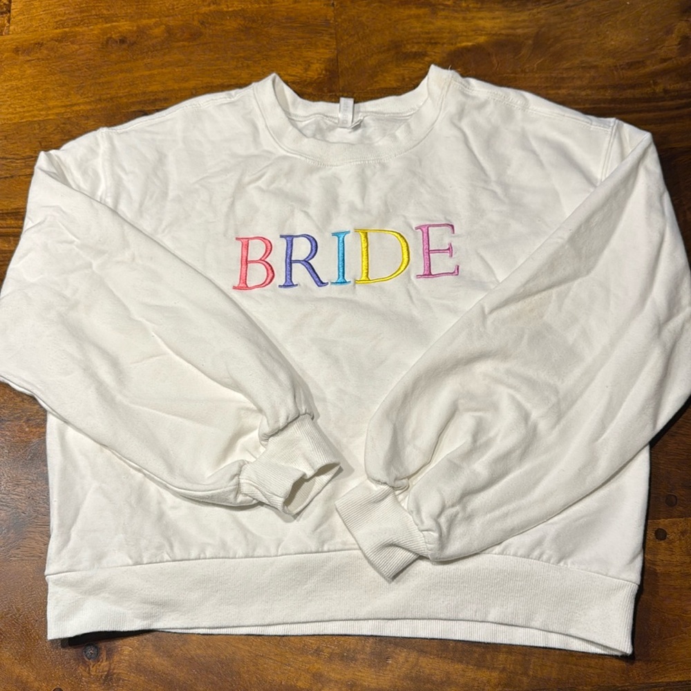 BRIDE crop thin sweatshirt - Size Medium